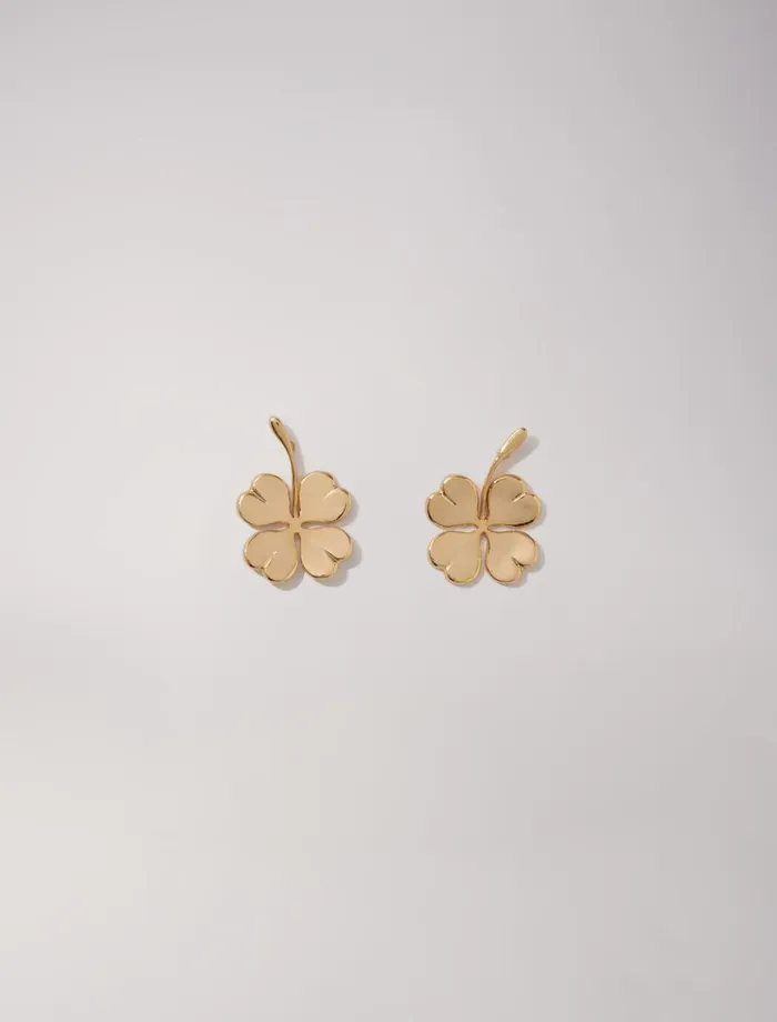 Jewelry Women Maje Shamrock Earrings Gold
