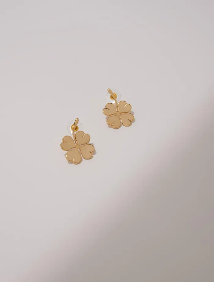 Jewelry Women Maje Shamrock Earrings Gold