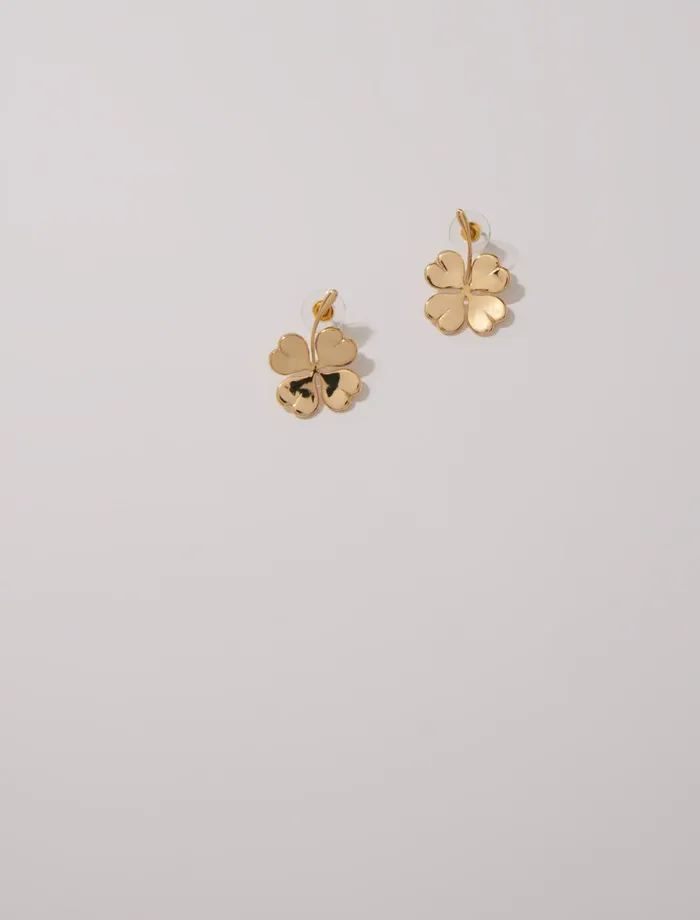 Jewelry Women Maje Shamrock Earrings Gold