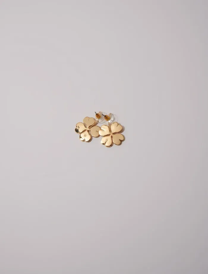 Jewelry Women Maje Shamrock Earrings Gold
