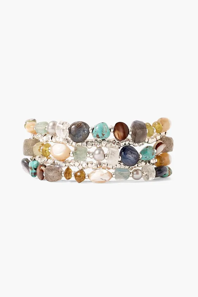 Jubilee Naked Wrap Bracelet Blue Mix Women Chan Luu Bracelets