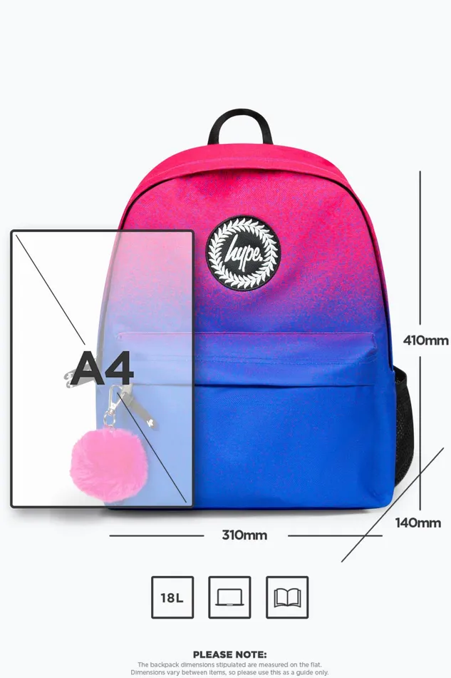 Just Hype Backpacks Hype Iconic PinkPurple Fade Girls Backpack