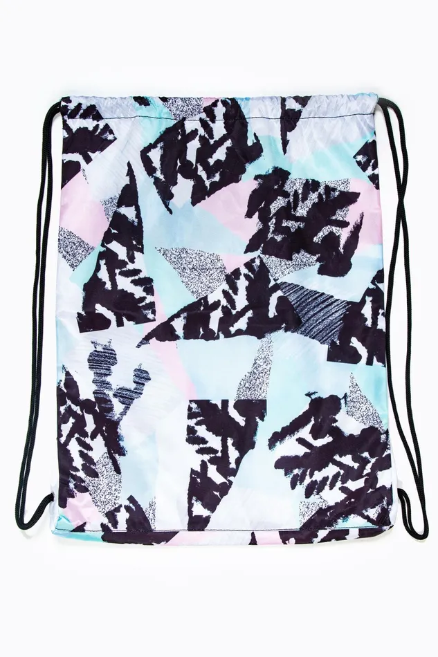Just Hype Drawstring Bags Hype Pastel Abstract Drawstring Bag