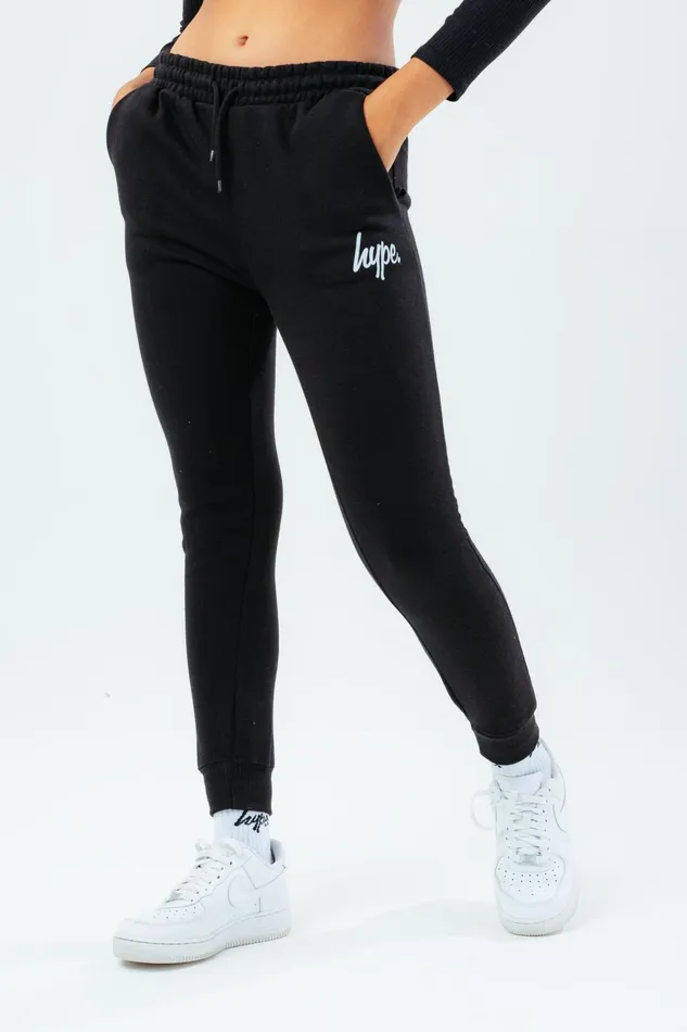 Just Hype Joggers Hype Unisex Kids Black Script Joggers