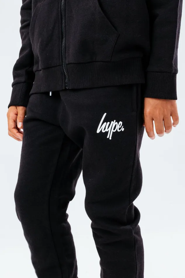Just Hype Joggers Hype Unisex Kids Black Script Joggers