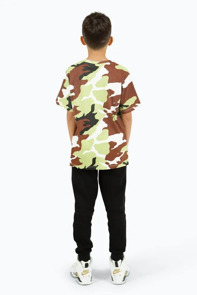 Just Hype TShirts and Vests Hype Boys Camo Script TShirt