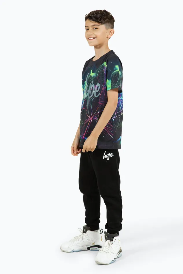Just Hype TShirts and Vests Hype Boys Multi Abstract Fractal TShirt