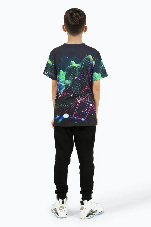 Just Hype TShirts and Vests Hype Boys Multi Abstract Fractal TShirt