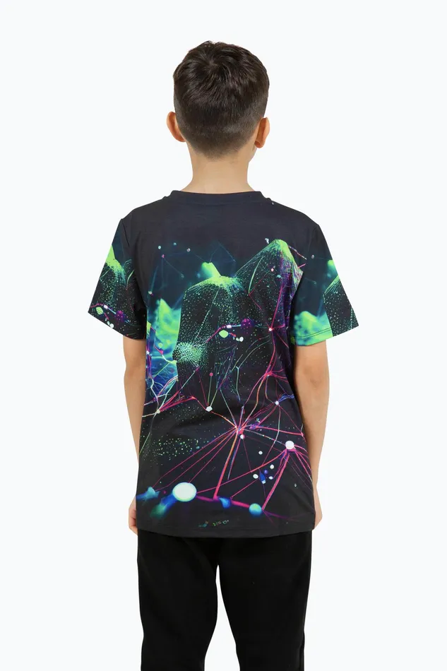 Just Hype TShirts and Vests Hype Boys Multi Abstract Fractal TShirt