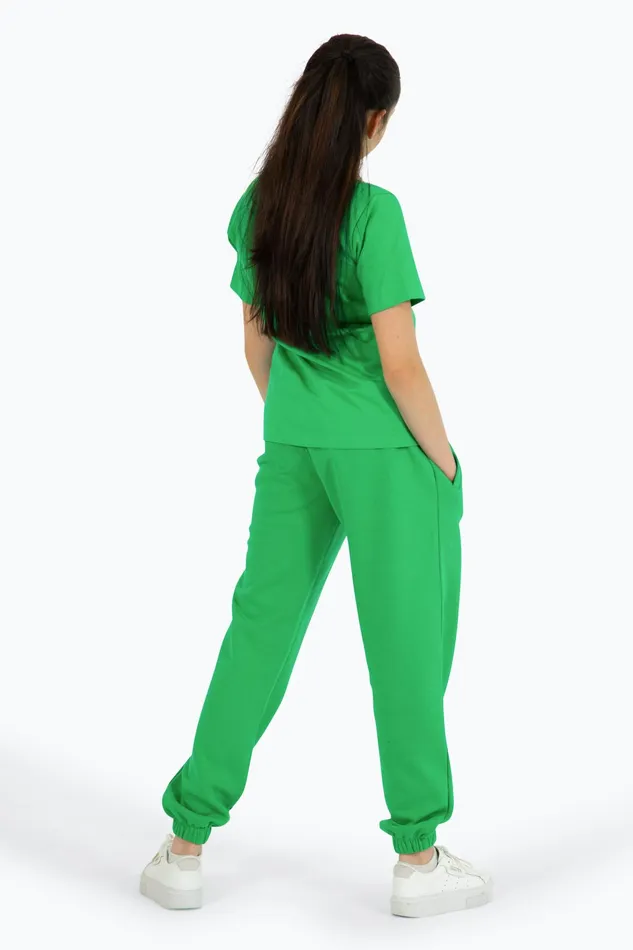 Just Hype TShirts Hype Girls Green Script TShirt