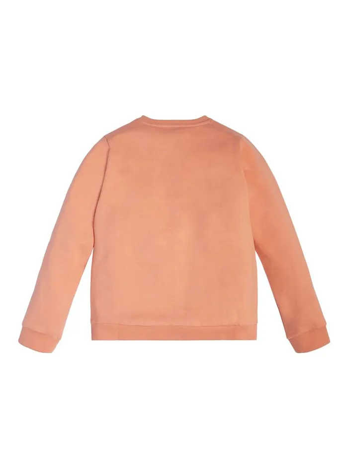 Kids Big Girl GUESS Fuji Sunrise Crystal Logo Jumper 716