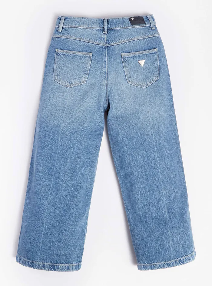 Kids Big Girl GUESS Sunset Shell Denim Pants 716