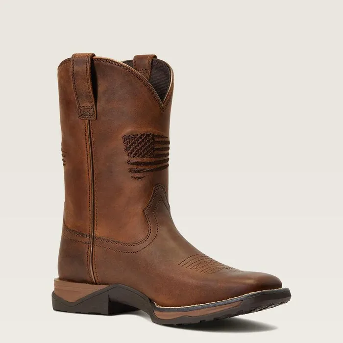 Kids Big Kids039 Footwear Ariat Anthem Patriot Western Boot Distressed Brown Kids Big Kids039 Footwear Ariat Anthem Patriot Western Boot Distressed Brown