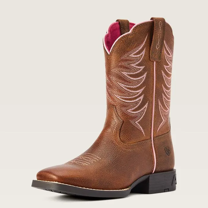 Kids Big Kids039 Footwear Ariat Youth Firecatcher Western Boot Rowdy Brown