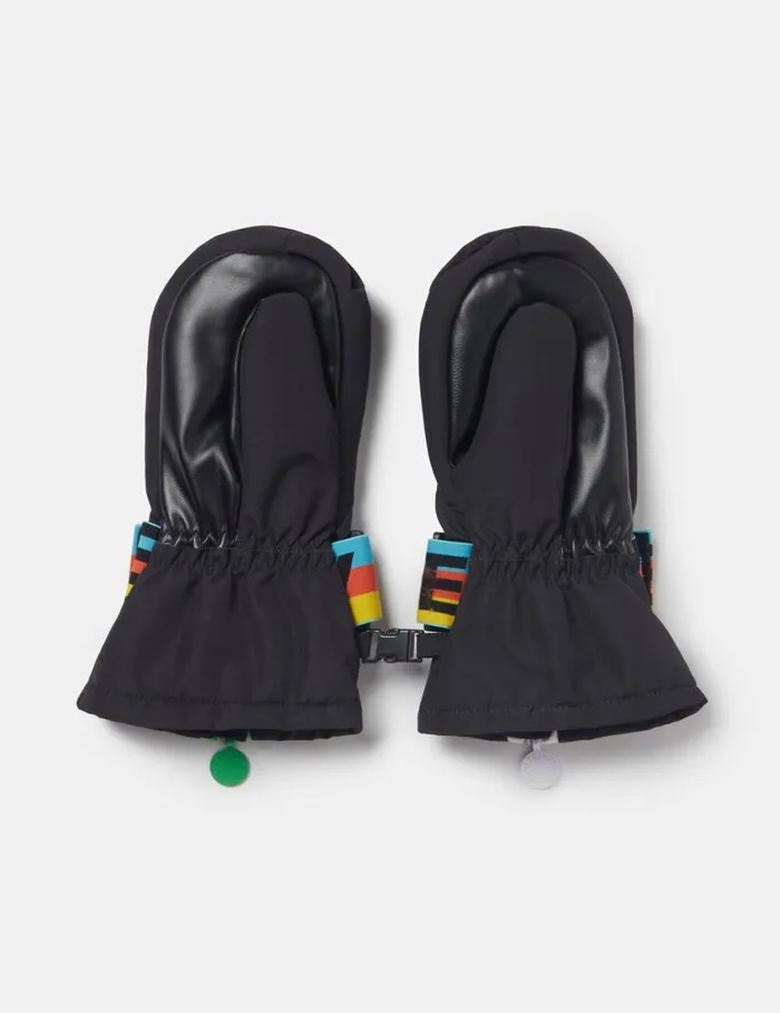 Kids Branded Strap Ski Mittens Black Stella McCartney Shoes And Accessories Kids Branded Strap Ski Mittens Black Stella McCartney Shoes And Accessories