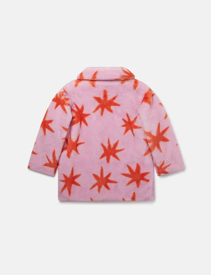 Kids Bright Stars Coat Redpink Stella McCartney Outerwear Kids Bright Stars Coat Redpink Stella McCartney Outerwear