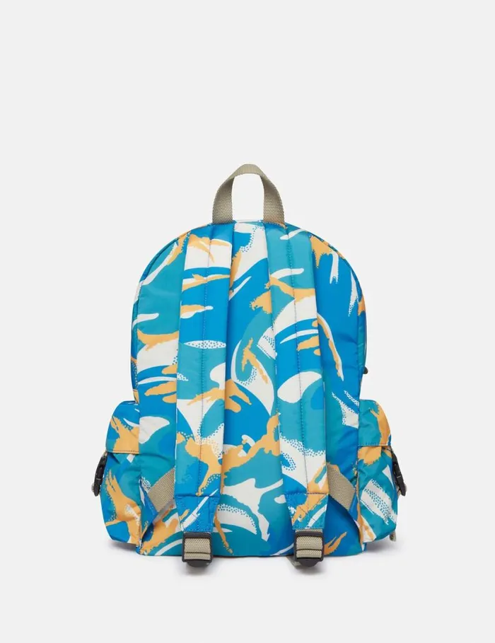 Kids Camouflage Pattern Backpack Blue Stella McCartney Shoes And Accessories Kids Camouflage Pattern Backpack Blue Stella McCartney Shoes And Accessories