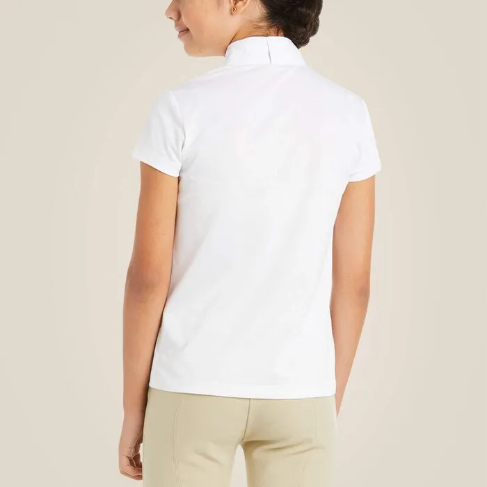 Kids English Riding Clothing Ariat Aptos Show Shirt White