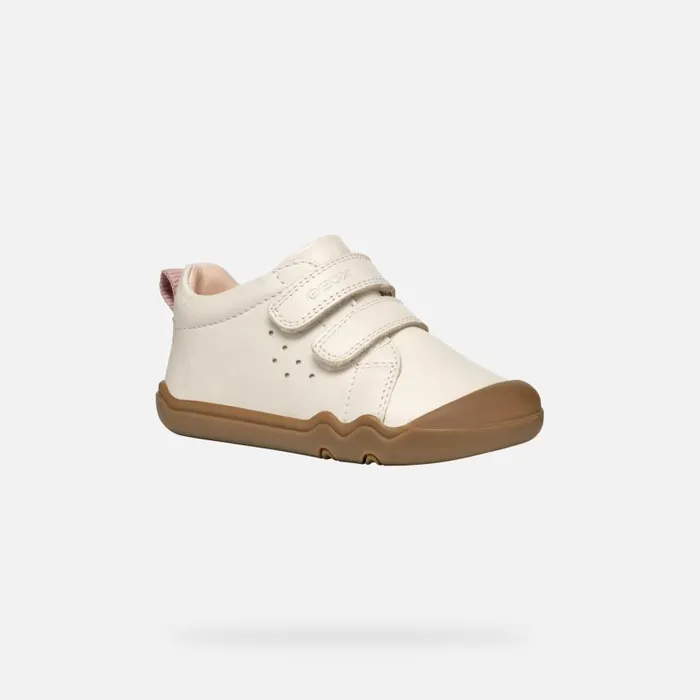 Kids Geox First Steps STEPPIEUP BABY Light Ivory Barefoot Light Ivory