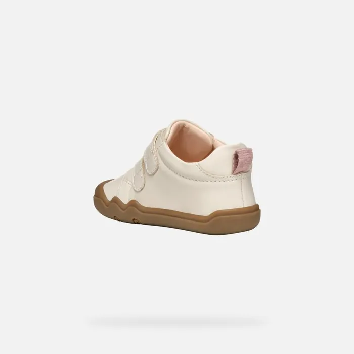 Kids Geox First Steps STEPPIEUP BABY Light Ivory Barefoot Light Ivory
