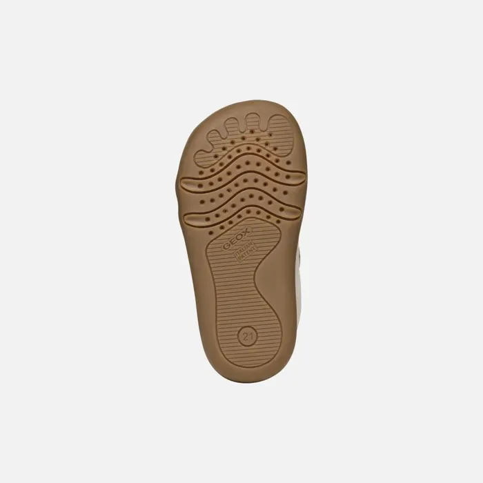 Kids Geox First Steps STEPPIEUP BABY Light Ivory Barefoot Light Ivory