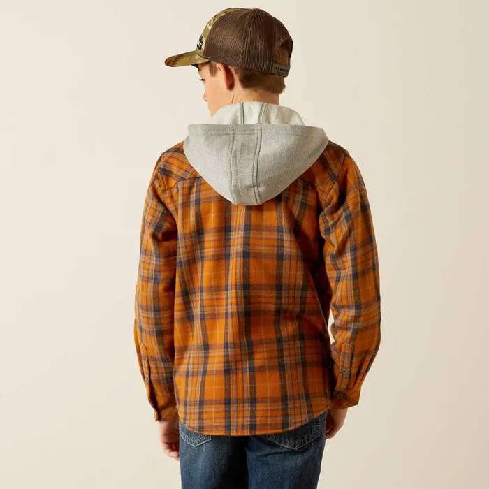 Kids Jackets and Vests Ariat Harvey Retro Shirt Jacket Roasted Pecan