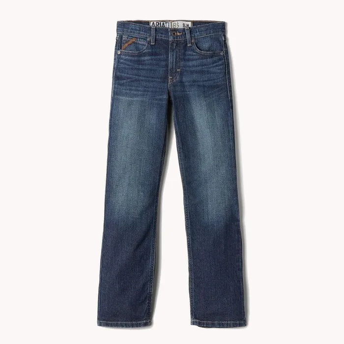 Kids Jeans Ariat B5 Slim Stretch Legacy Stackable Straight Leg Jean Durham