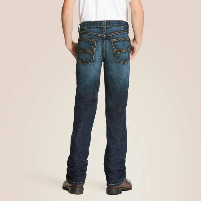 Kids Jeans Ariat B5 Slim Stretch Legacy Stackable Straight Leg Jean Durham
