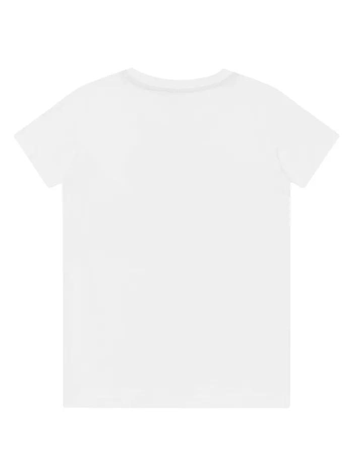 Kids Little Boy GUESS White Cube Logo Tshirt 27