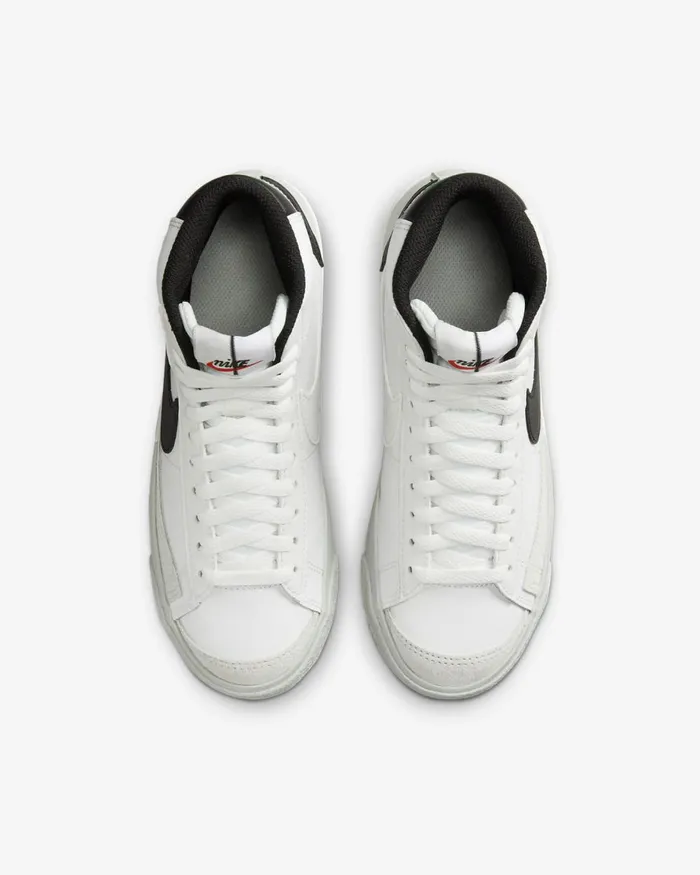 Kids Nike All Shoes Blazer Mid 03977 SE Summit Whitelight Silverstadium Greenblack