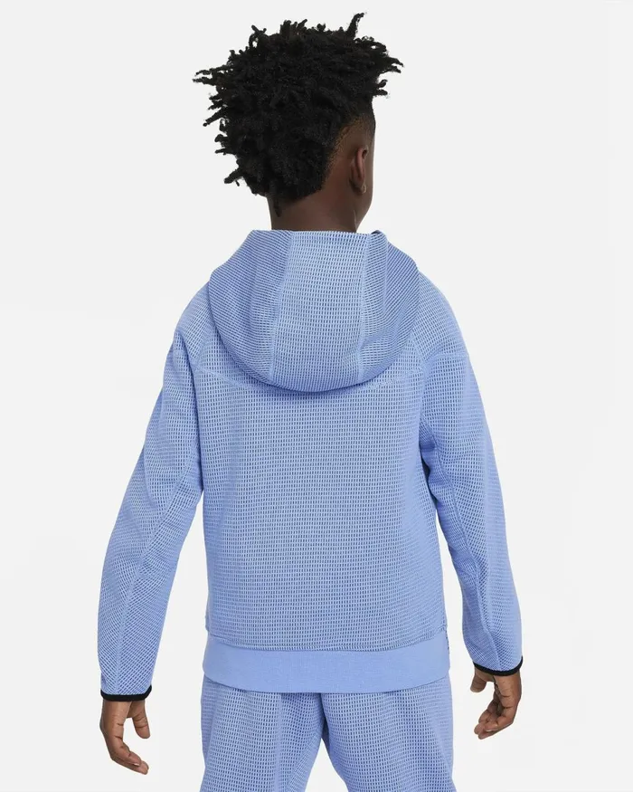 Kids Nike Hoodies And Sweatshirts Sportswear Tech Fleece Polarmidnight Navyblack