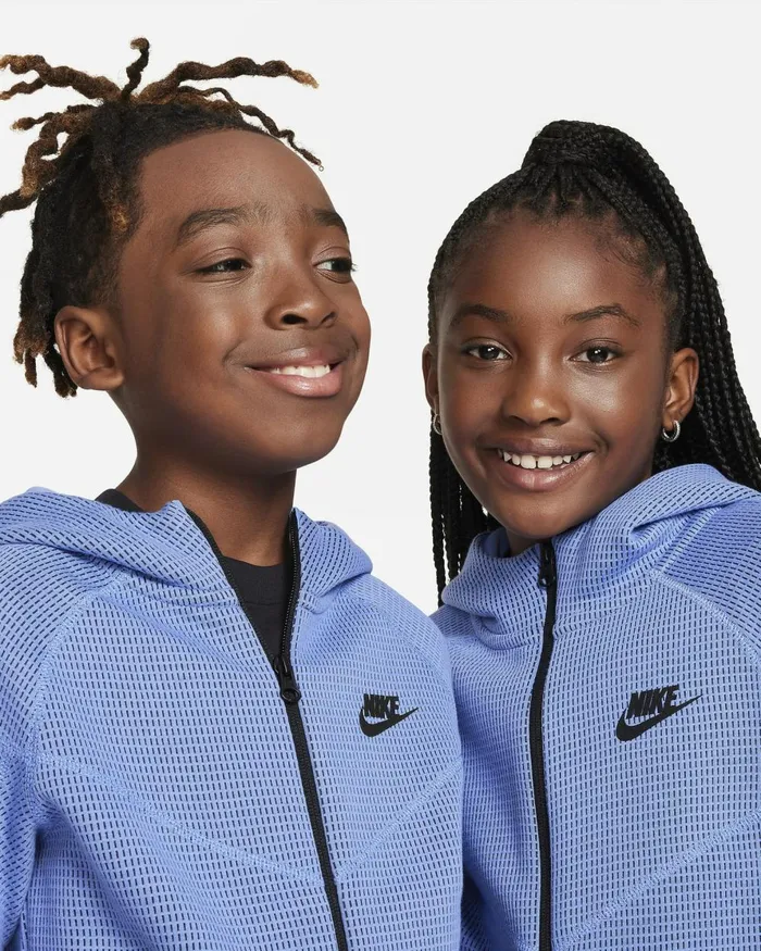 Kids Nike Hoodies And Sweatshirts Sportswear Tech Fleece Polarmidnight Navyblack