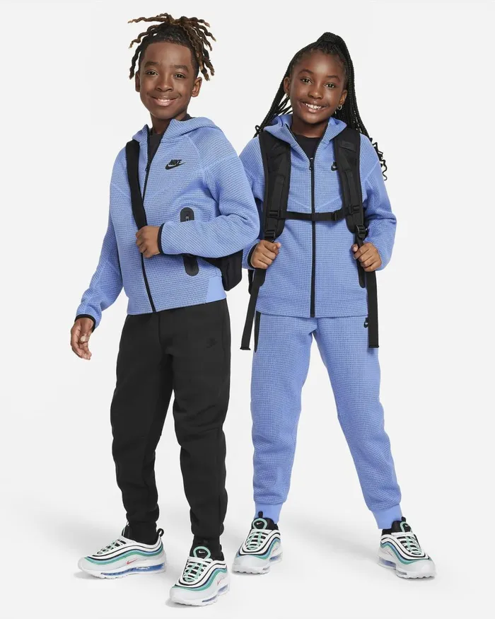 Kids Nike Hoodies And Sweatshirts Sportswear Tech Fleece Polarmidnight Navyblack