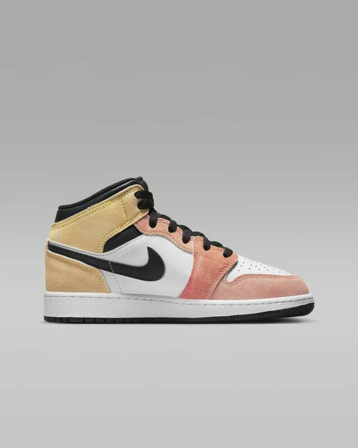 Kids Nike Jordan Air Jordan 1 Mid SE Magic Emberwhiteblacksundial