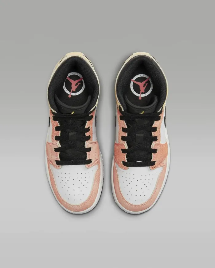 Kids Nike Jordan Air Jordan 1 Mid SE Magic Emberwhiteblacksundial