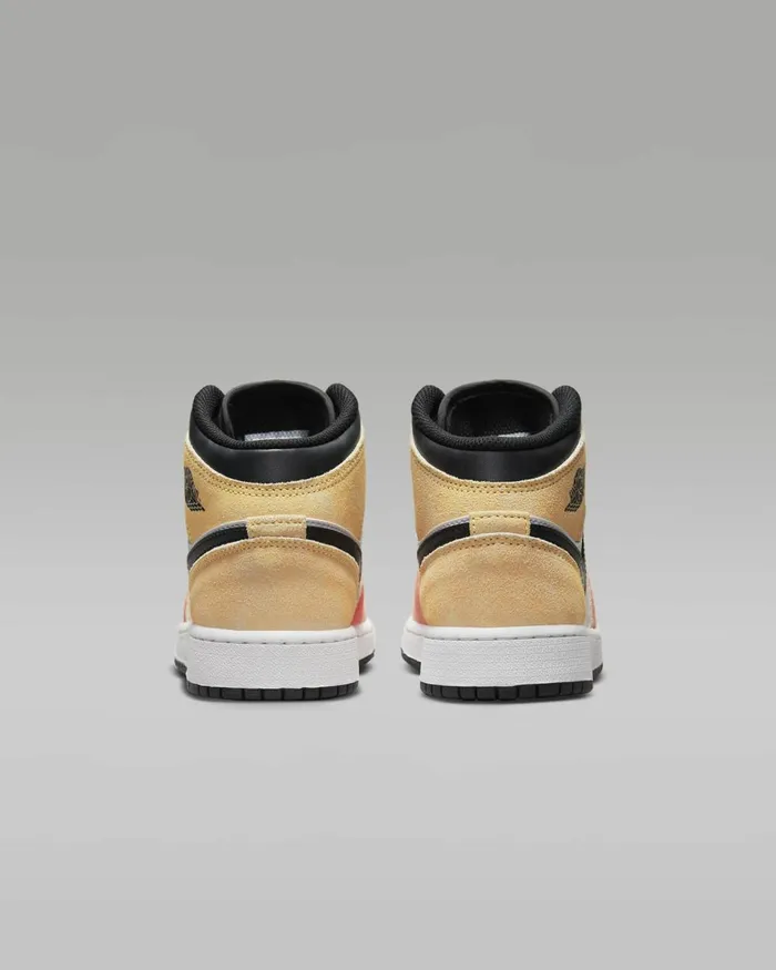 Kids Nike Jordan Air Jordan 1 Mid SE Magic Emberwhiteblacksundial