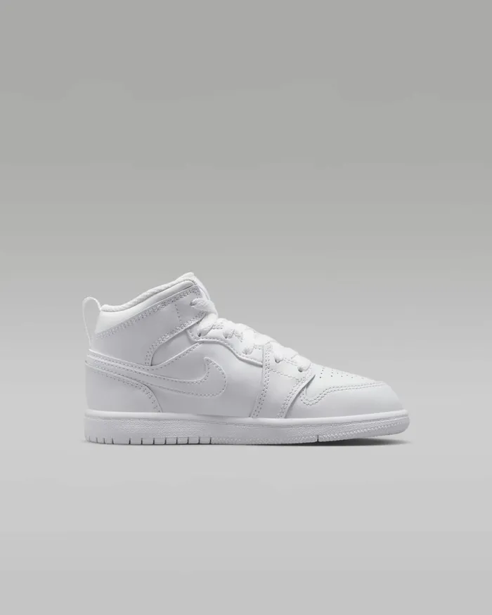Kids Nike Jordan Jordan 1 Mid Whitewhitewhite