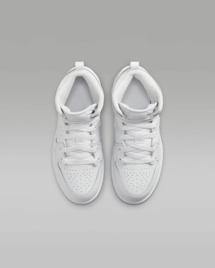 Kids Nike Jordan Jordan 1 Mid Whitewhitewhite