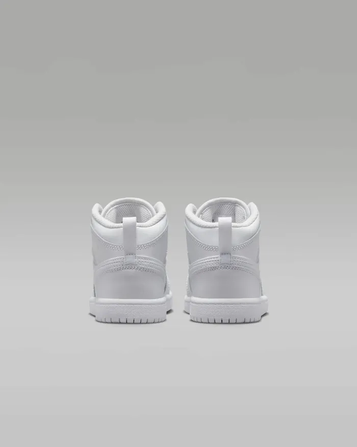 Kids Nike Jordan Jordan 1 Mid Whitewhitewhite