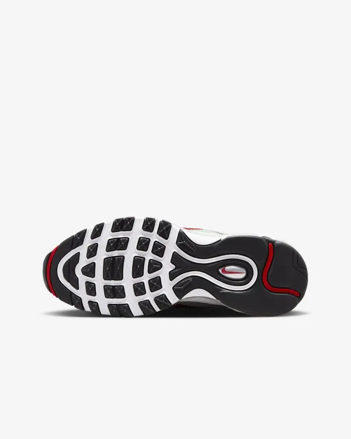 Kids Nike Older Kids 7 8211 15 Years Air Max 97 Metallic Silverwhitevarsity Red
