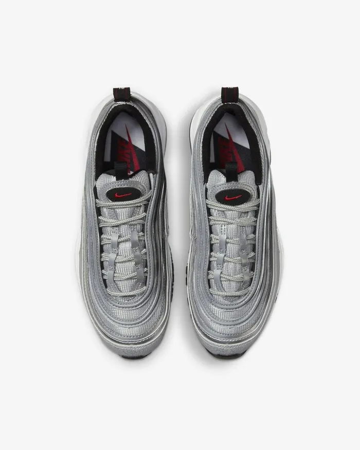 Kids Nike Older Kids 7 8211 15 Years Air Max 97 Metallic Silverwhitevarsity Red