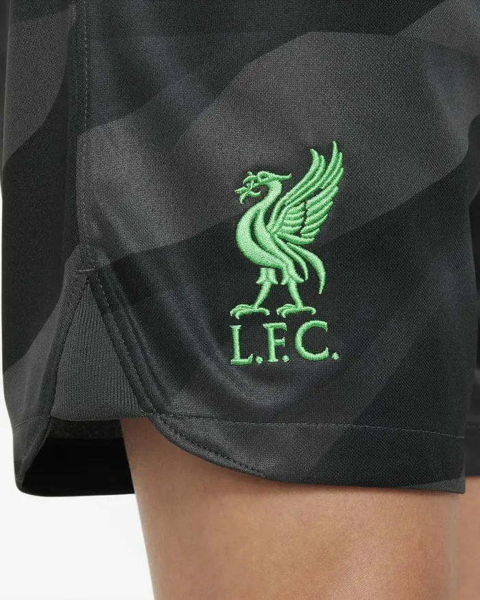 Kids Nike Shorts Liverpool FC 202324 Stadium Goalkeeper Anthracitepoison Green