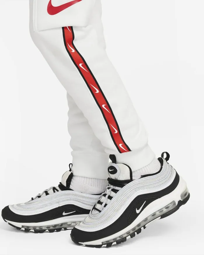 Kids Nike Trousers And Leggings Sportswear Repeat Summit White