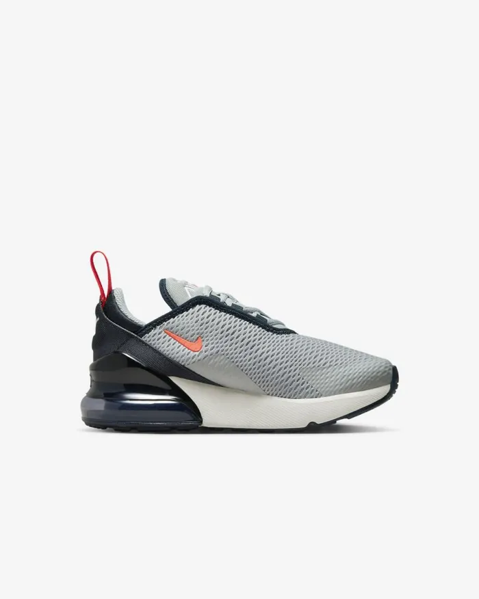 Kids Nike Younger Kids 3 8211 7 Years Air Max 270 Light Smoke Greydark Obsidianphantombright Crimson