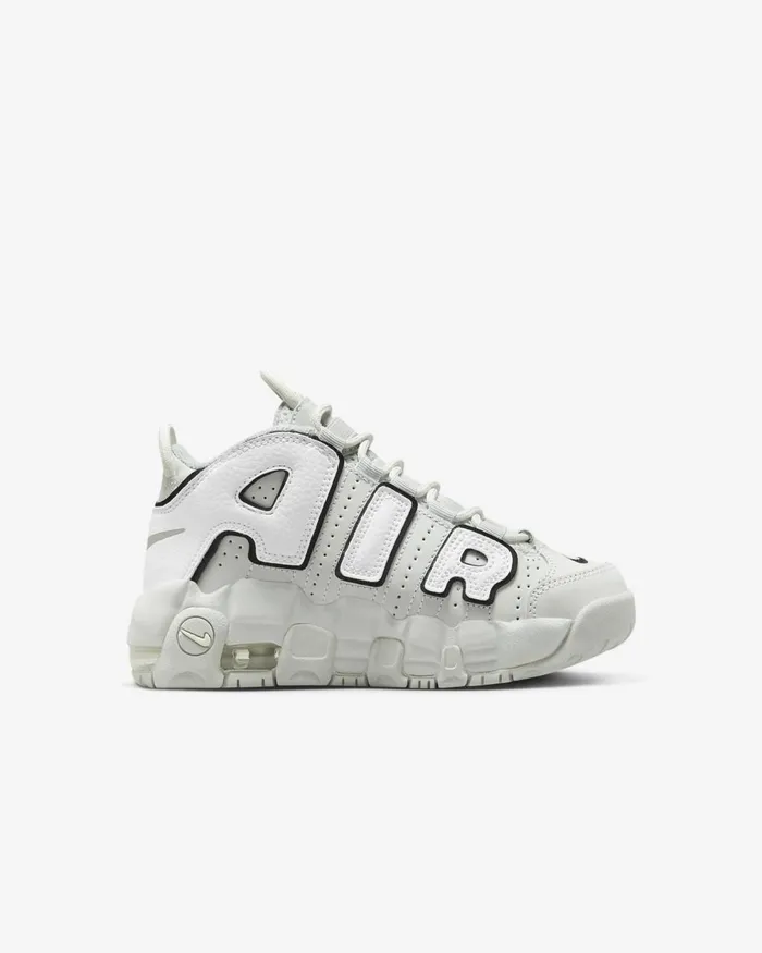 Kids Nike Younger Kids 3 8211 7 Years Air More Uptempo Photon Dustwhiteblackmetallic Silver