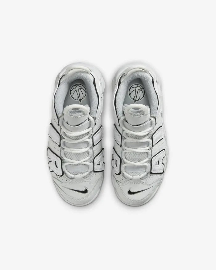 Kids Nike Younger Kids 3 8211 7 Years Air More Uptempo Photon Dustwhiteblackmetallic Silver