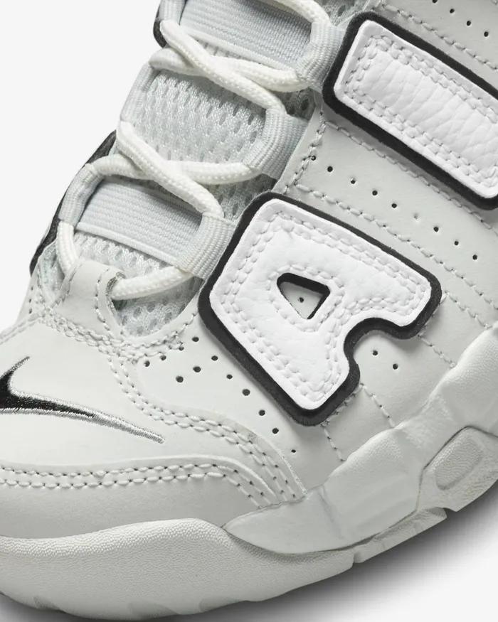 Kids Nike Younger Kids 3 8211 7 Years Air More Uptempo Photon Dustwhiteblackmetallic Silver