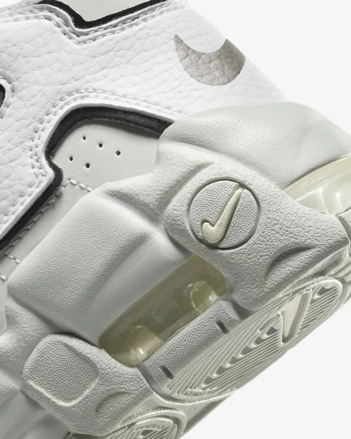 Kids Nike Younger Kids 3 8211 7 Years Air More Uptempo Photon Dustwhiteblackmetallic Silver
