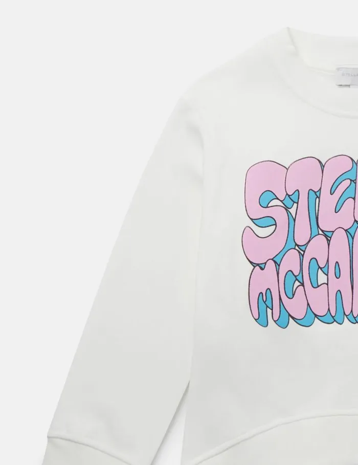 Kids Stella Graphic Sweatshirt Ivory Stella McCartney Sweaters and Cardigans Kids Stella Graphic Sweatshirt Ivory Stella McCartney Sweaters and Cardigans