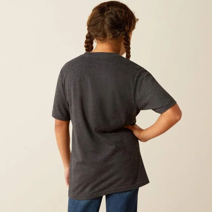 Kids TShirts and Polos Ariat Ariat Desert Child TShirt Charcoal Heather Kids TShirts and Polos Ariat Ariat Desert Child TShirt Charcoal Heather
